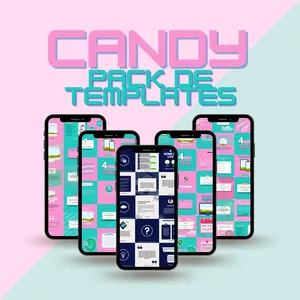 Imagem de capa para o Ebook Candy Pack de Templates