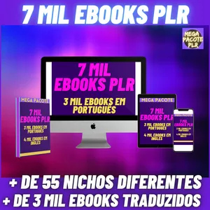 Imagem de capa para o Ebook MEGA PACOTE +7000 EBOOKS  PLR - KIT GOLD