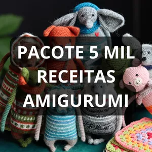 Imagen de portada para Ebook Pacote 5 Mil Receita Amigurumi