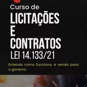 Imagem de capa para o Ebook Curso de Licitações e Contratos na Nova Lei 14.133/21