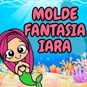 Imagem de capa para o Ebook Moldes fantasia Sereia Iara