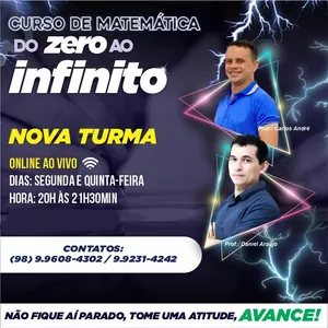 Imagem do curso Curso de Matemática do Zero ao Infinito.