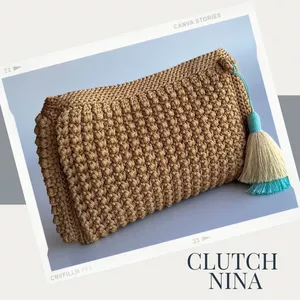 Clutch Nina - Curso de Crochê