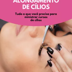 Imagem de capa para o Ebook Apostila Alongamento de Cílios