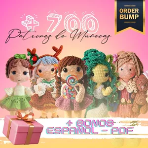 Imagen de portada para Ebook +700 PATRONES DE MUÑECAS - AMIGURUMI