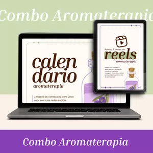 Imagem de capa para o Curso online Combo Aromoterapia: Calendário de Conteúdos + Roteiros de Reels