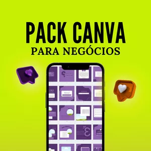 Imagem de capa para o Curso online Pack Canva Para Negócios 