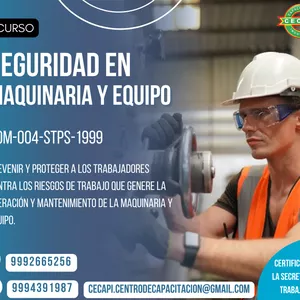 Imagen de portada para Curso online NOM-004-STPS-1999, Sistemas de protección y dispositivos de seguridad de la maquinaria y equipo que se utilice en los centros de trabajo.