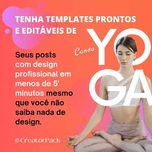 Imagem principal do produto Yoga - Templates Creator Pack 