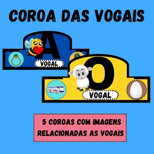Imagem de capa para o Ebook COROAS DAS VOGAIS-KIT