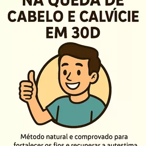 Imagem de capa para o Ebook Calvície 0 em 30 Dias.