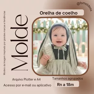 Imagem de capa para o Ebook Molde orelha de coelho 