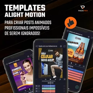 Imagem de capa para o Curso online PACKPRO - Templates Alight Motion