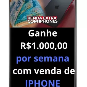 Imagem de capa para o Ebook GANHE R$ 1.000,00 POR SEMANA COM VENDA DE IPHONE/ SMARTPHONE. 
