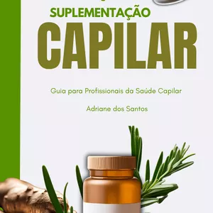 Imagem de capa para o Ebook Guia Profissional de Suplementação Capilar