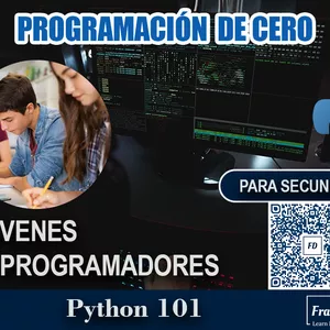 Imagen de portada para Curso online JÓVENES PROGRAMADORES: Python 101