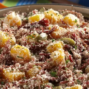 Imagem de capa para o Ebook Comidas típicas brasileiras (24/28) - Farofa de Carne de Sol