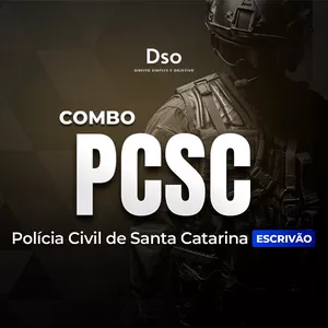Imagem de capa para o Curso online Combo PC SC - Escrivão (Polícia Civil de Santa Catarina) - Curso Pós-Edital