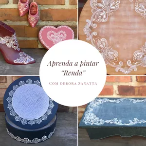 Imagem de capa para o Curso online Curso de Pintura Renda