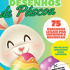 Imagem de capa para o Ebook Seleção de desenhos legais para a Páscoa