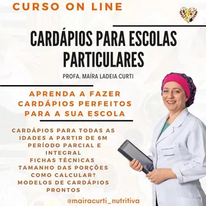 Imagem de capa para o Curso online Elaborando cardápios para escolas particulares