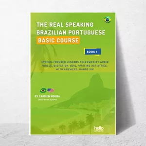 Imagem de Book 1 - Basic Course Real Speaking Brazilian  criado por Carmen Hello Portuguese na hotmart