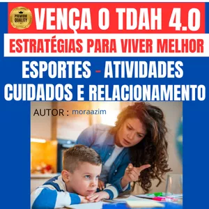Imagem de capa para o Ebook VENÇA O TDAH 4.0 ESTRATÉGIAS PARA VIVER MELHOR 