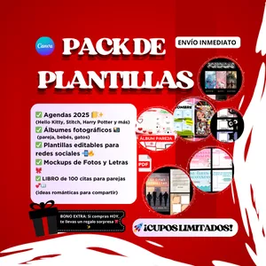 Imagen de portada para Ebook Mega Pack de Diseños en PDF y Canva