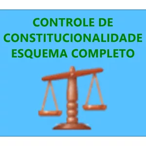 Imagem de capa para o Ebook CONTROLE DE CONSTITUCIONALIDADE MAPA MENTAL COMPLETO REVISADO E ATUALIZADO 2022