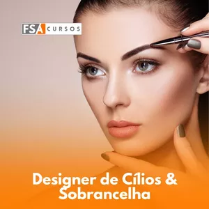 Imagem de Curso de Designer de Cílios & Sobrancelha criado por FSA Soluçoes Empresariais na hotmart