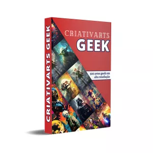 Imagem de capa para o Ebook Criativarts Geek - 500 Artes Geek em Alta Resolução