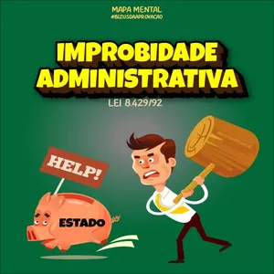 Imagem de capa para o Ebook Mapa Mental Ilustrado: Improbidade Administrativa