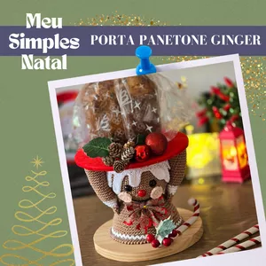 Imagem de capa para o Curso online PORTA PANETONE GINGER BREAD