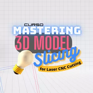 Imagem de capa para o Curso online  Dominando o Fatiamento de Modelos 3D para Corte Laser Cnc