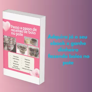 Imagem de capa para o Ebook Passo a passo de receitas de bolo no pote