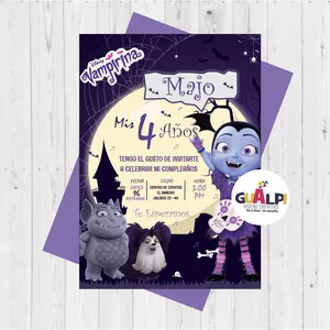 Imagen de portada para Curso online INVITACIÓN DIGITAL VAMPIRINA