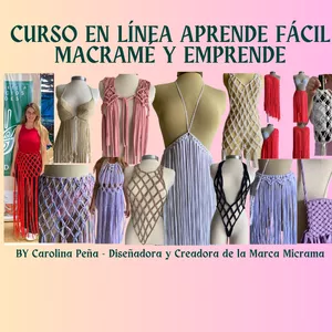 Imagen de portada para Curso online Curso en Linea Aprende Facil Macrame y Emprende