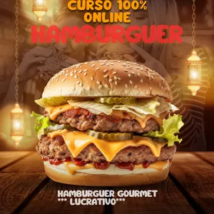 Imagem do curso HAMBURGUER GOURMET - HAMBURGUER LUCRATIVO