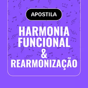 Imagem de capa para o Ebook Apostila de Teclado Harmonia Funcional e Rearmonização 