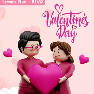 Imagem de capa para o Ebook Valentine's Day Lesson Plan A1/A2
