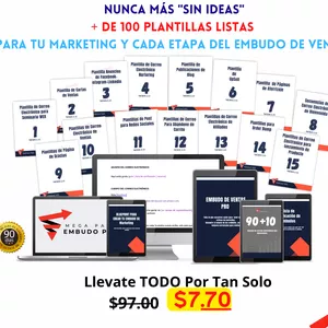 Imagen de portada para Curso online MEGA PACK EMBUDO PRO