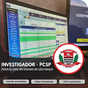 Imagem de Planilha do Aprovado - PC-SP - Investigador criado por Renan Cristofori Lima de Oliveira na hotmart
