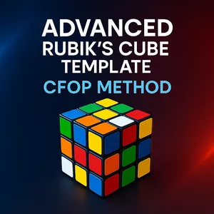 Cover image for Online course Advanced Rubik’s Cube Template  - CFOP Method