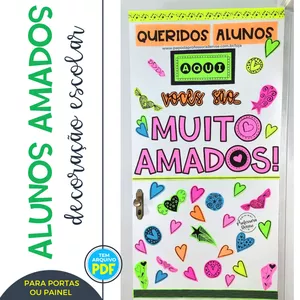 Imagem de capa para o Ebook Decoração Alunos Amados - Professora Denise