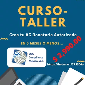 Imagen de portada para Curso online Crea tu Asociación Civil Donataria Autorizada en 3 meses o menos