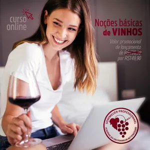 Imagem de capa para o Curso online VINHOS: NOÇÕES BÁSICAS 