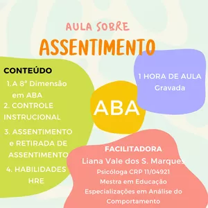 Imagem de capa para o Curso online AULA ABA - ASSENTIMENTO