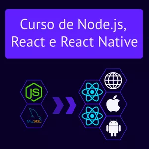 Imagem de capa para o Curso online Curso de Node.js, React e React Native