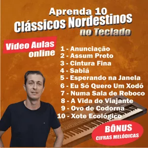 Imagem de capa para o Curso online Aprenda 10 Clássicos Nordestinos no Teclado