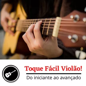 Imagem de capa para o Curso online Toque Fácil Violão- do zero ao avançado